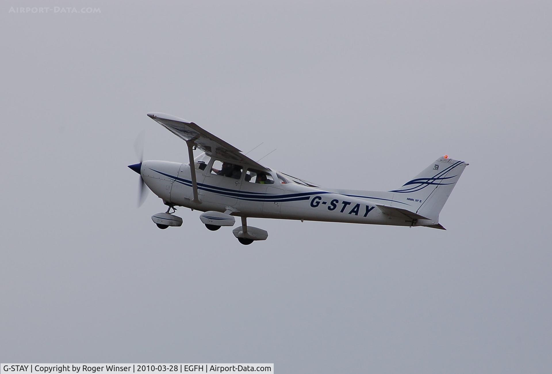 G-STAY, 1977 Reims Cessna FR172K Hawk XP C/N 0620, Visiting Reims/Cessna Hawk XP departing Swansea Airport