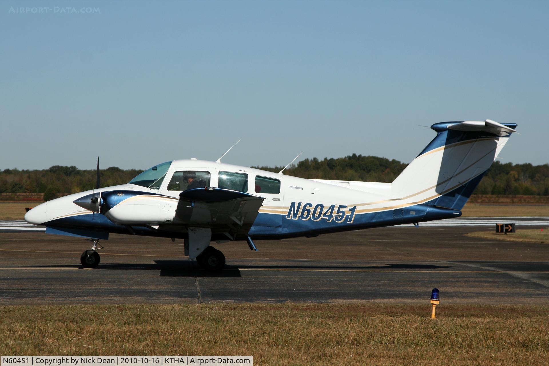 N60451, 1979 Beech 76 Duchess C/N ME-193, KTHA Beech party 2010