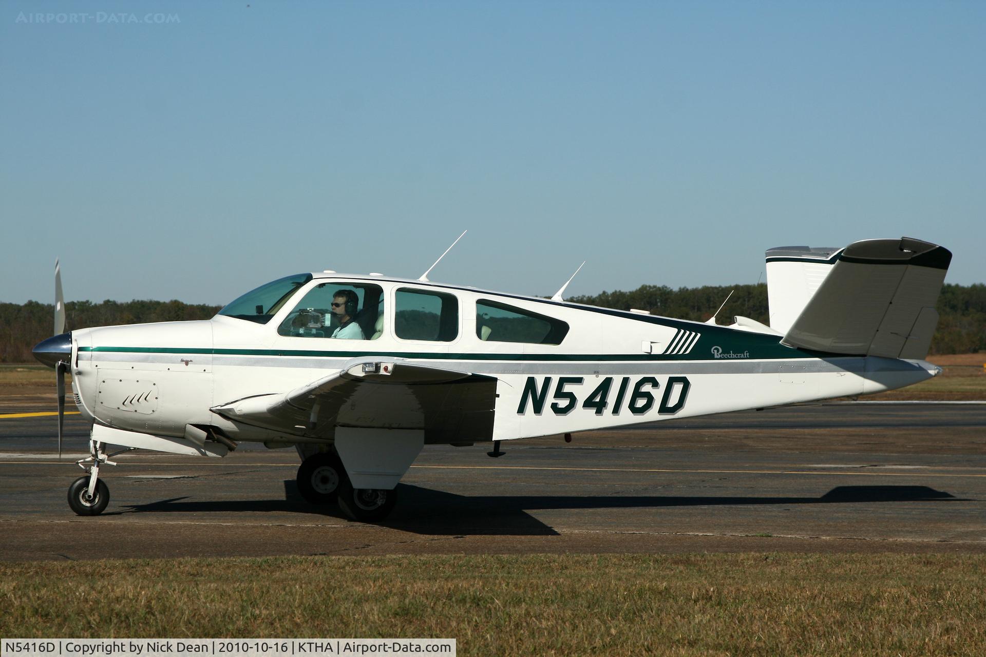 N5416D, 1957 Beech H35 Bonanza C/N D-4926, KTHA Beech party 2010