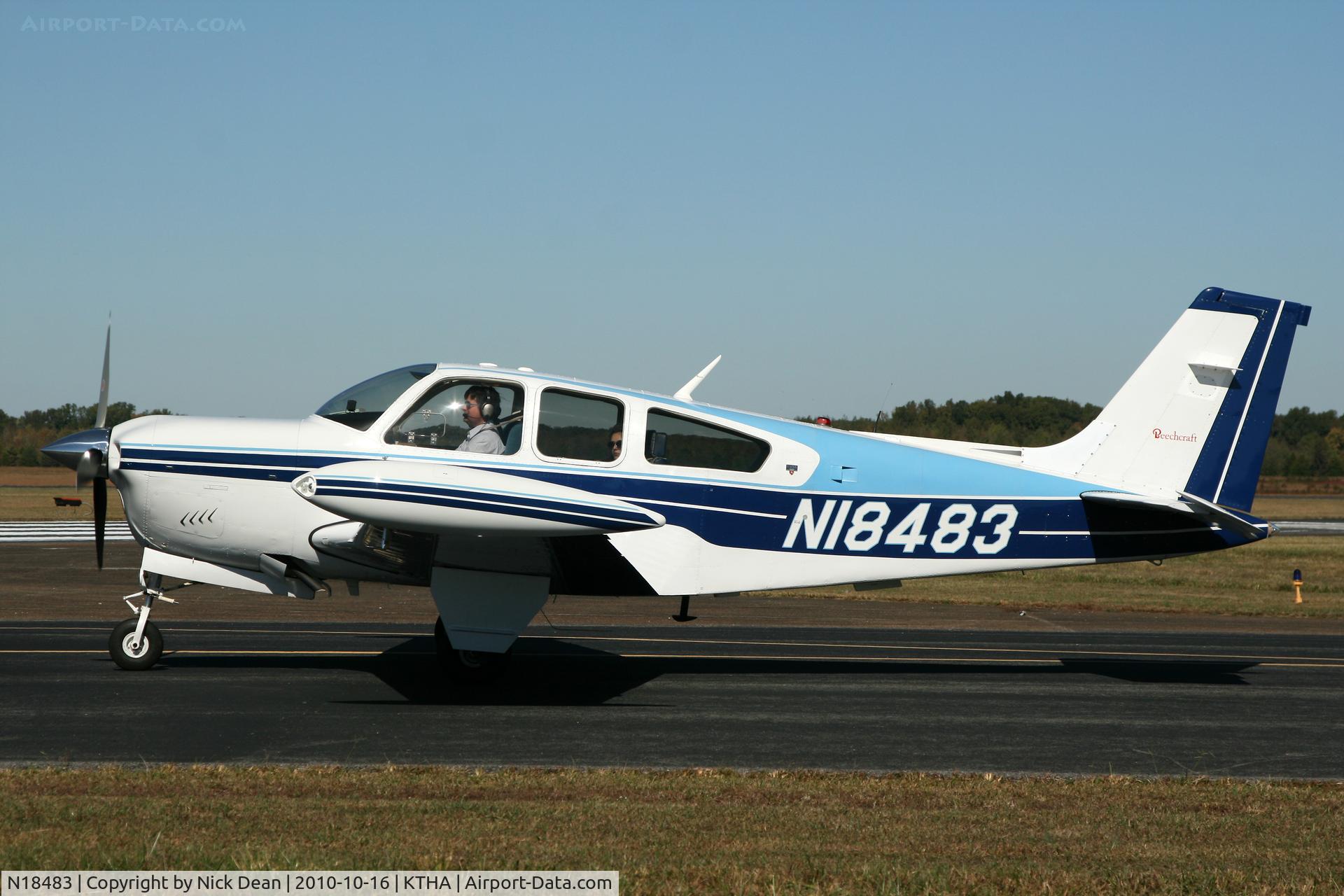 N18483, 1977 Beech F33A Bonanza C/N CE-735, KTHA Beech party 2010