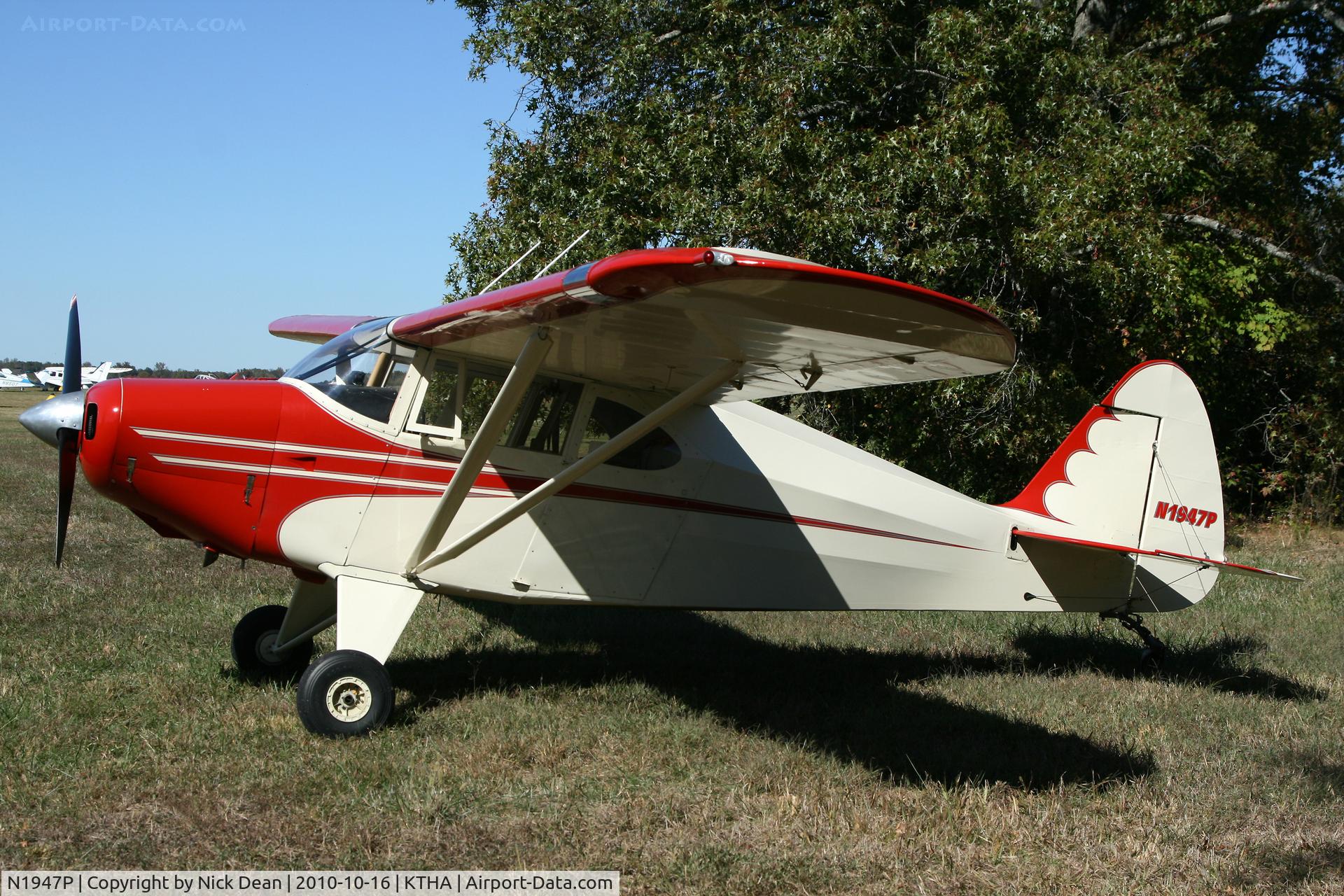 N1947P, 1955 Piper PA-22-150 C/N 22-2698, KTHA Beech party 2010