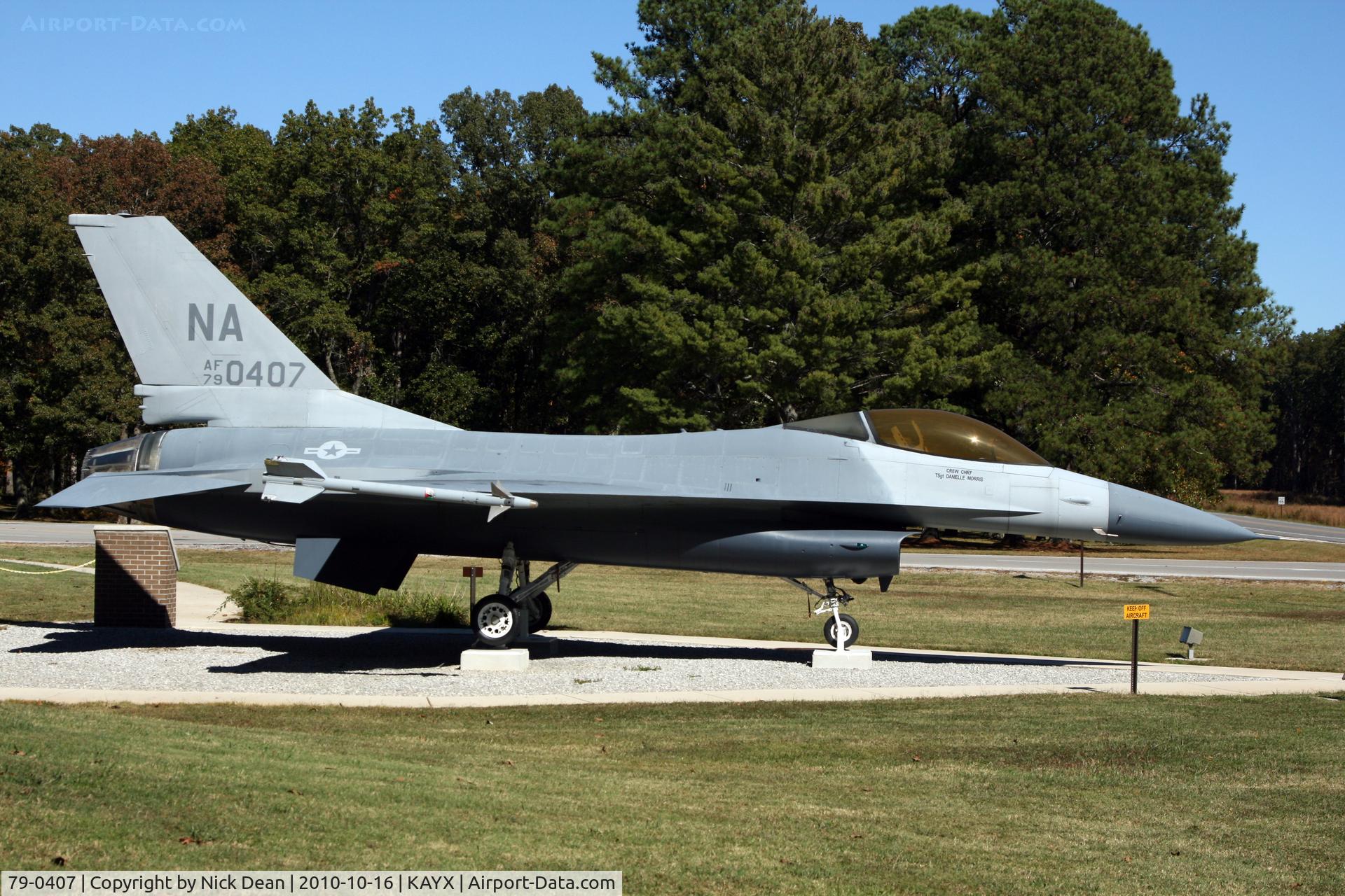 79-0407, 1979 General Dynamics F-16A Fighting Falcon C/N 61-192, KAYX