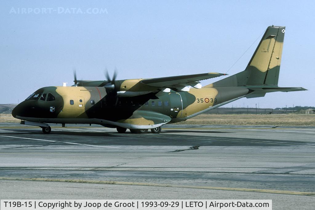 T19B-15, 1992 Airtech CN-235-100M C/N C060, Visitor from nearby Getafe.