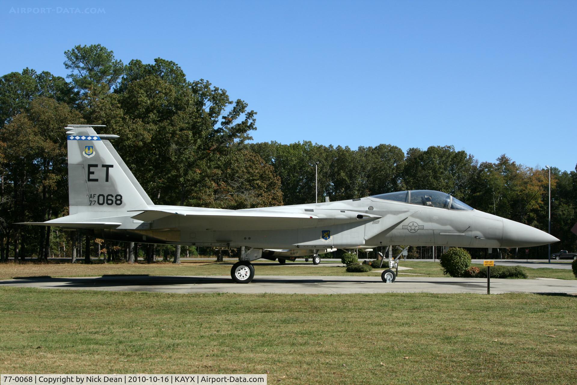 77-0068, 1977 McDonnell Douglas F-15A Eagle C/N 0342/A280, KAYX