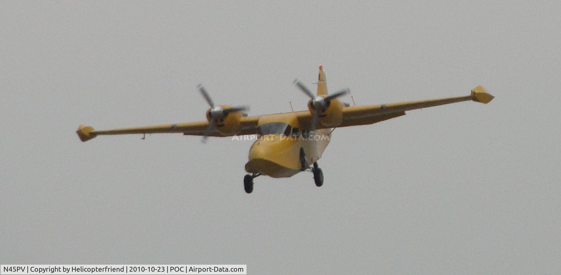 N45PV, 1944 Grumman G-44 Widgeon C/N 1380, On final for runway 26L