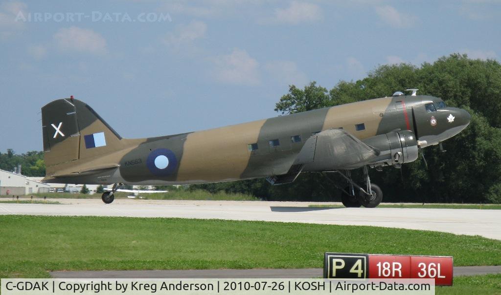 C-GDAK, 1939 Douglas DC-3-G202A C/N 2141, EAA AirVenture 2010