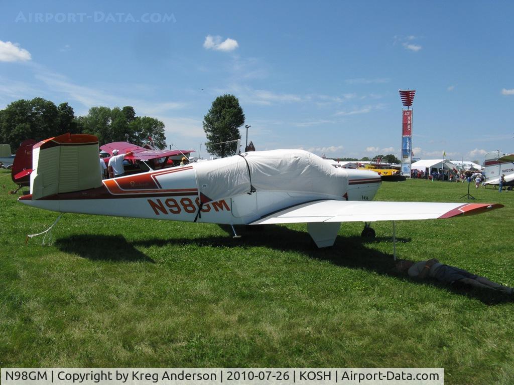 N98GM, 1961 Beech N35 Bonanza C/N D-6628, EAA AirVenture 2010