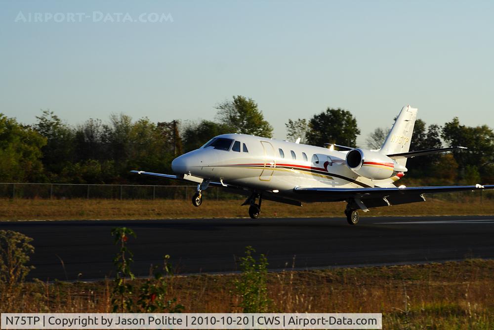 N75TP, 2008 Cessna 560XLS Citation Excel C/N 560-5768, Cessna Citation 560XL landing at Cantrell Field