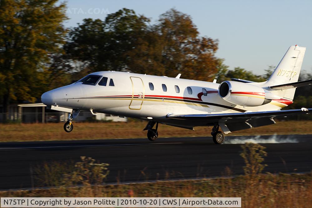 N75TP, 2008 Cessna 560XLS Citation Excel C/N 560-5768, Cessna Citation 560XL landing at Cantrell Field