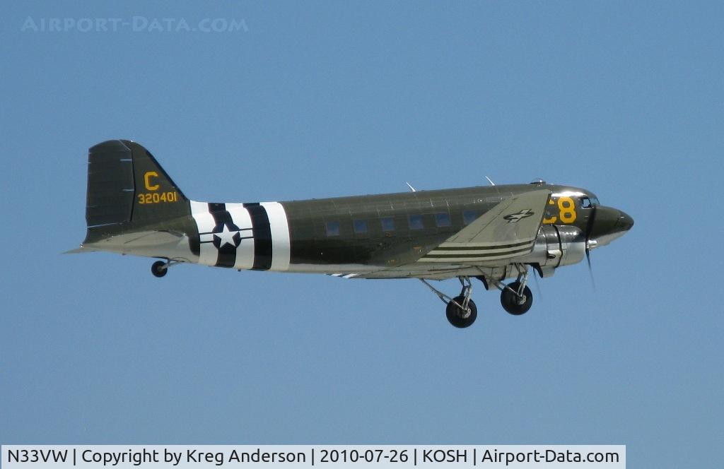 N33VW, 1943 Douglas DC3C-S1C3G (C-47A) C/N 20401, EAA AirVenture 2010