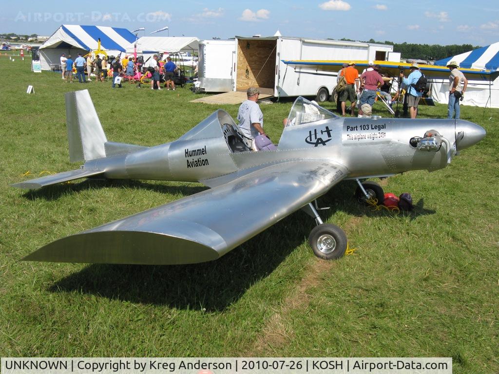 UNKNOWN, Hummel Aviation Ultra Cruiser C/N Unknown, A Hummel Aviation Ultra Cruiser on display at the Ultralight area. I do not believe this one has a registration number. EAA AirVenture 2010.