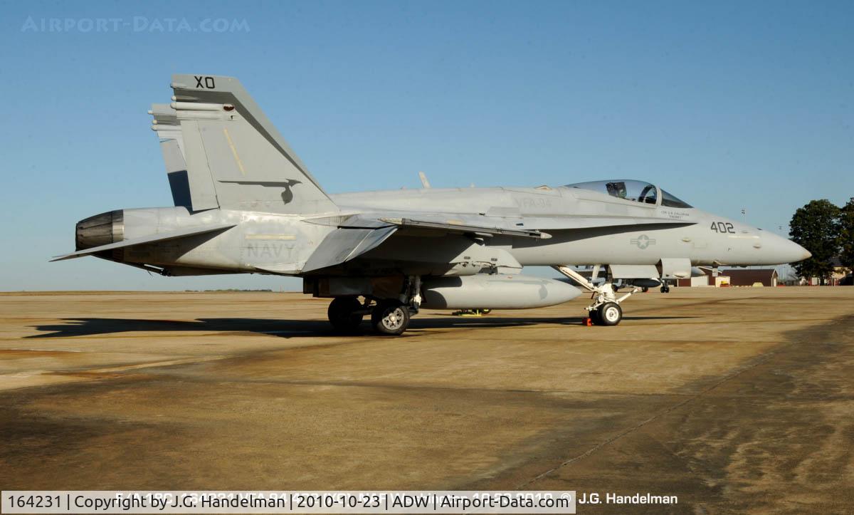 164231, 1991 McDonnell Douglas F/A-18C Hornet C/N 0994/C218, at NAF Washington