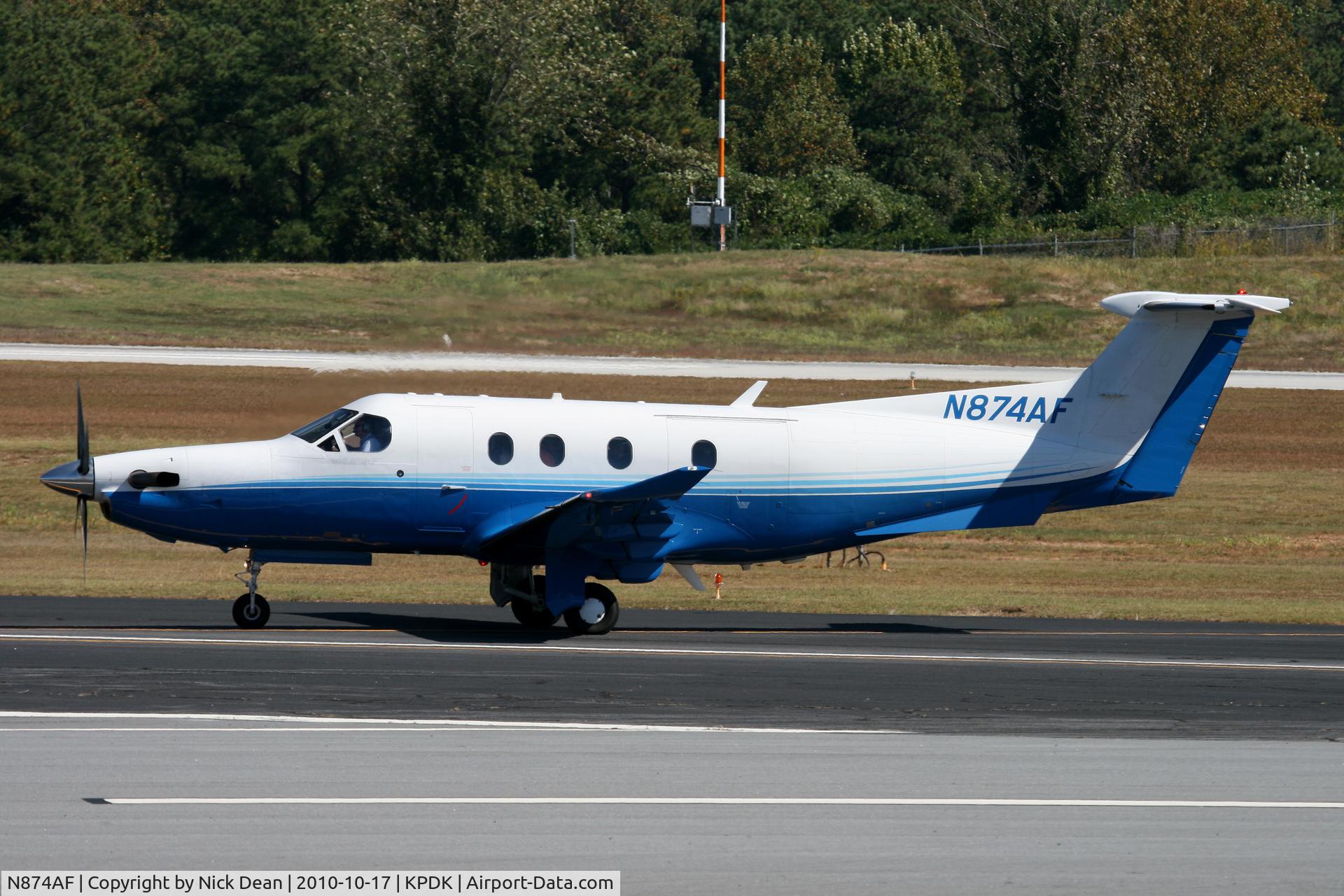 N874AF, 2008 Pilatus PC-12/47 C/N 874, KPDK NBAA 2010