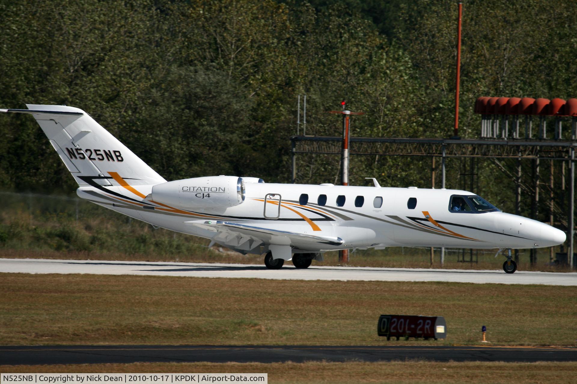 N525NB, 2010 Cessna 525C CitationJet CJ4 C/N 525C-0003, KPDK NBAA 2010