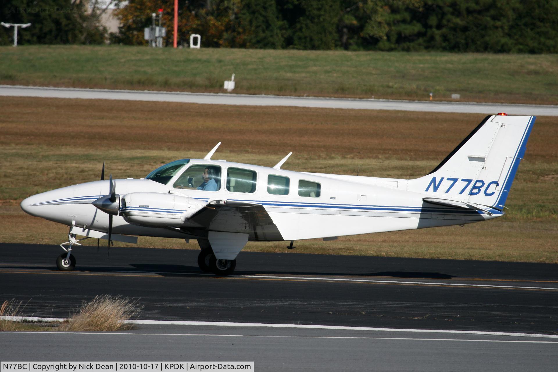 N77BC, 1975 Beech 58 Baron C/N TH-608, KPDK NBAA 2010