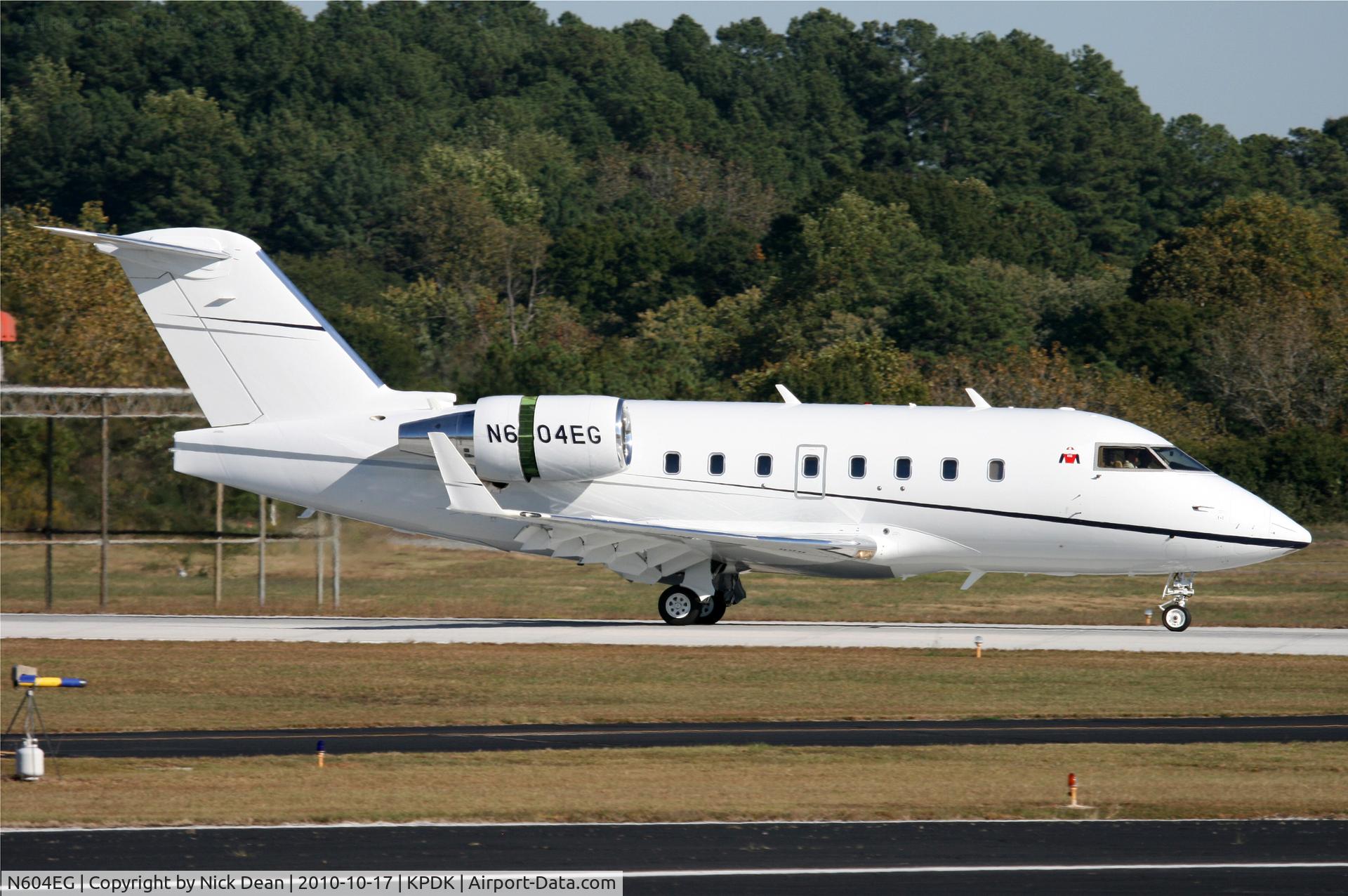 N604EG, 2005 Bombardier Challenger 604 (CL-600-2B16) C/N 5635, KPDK NBAA 2010