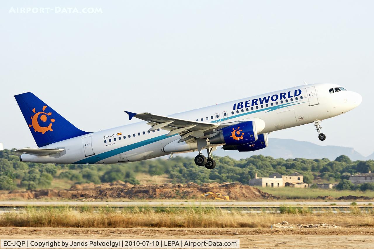 EC-JQP, 2006 Airbus A320-214 C/N 2745, Iberworld Airlines Airbus A320-214 take-off in PMI/LEPA