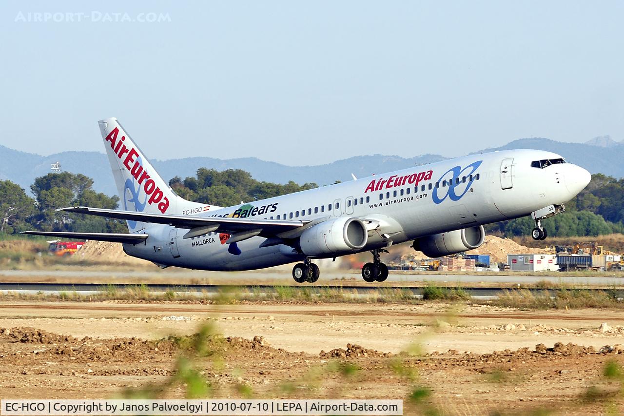 EC-HGO, 1999 Boeing 737-85P C/N 28384, Air Europa Boeing B737-85P take-off in PMI/LEPA