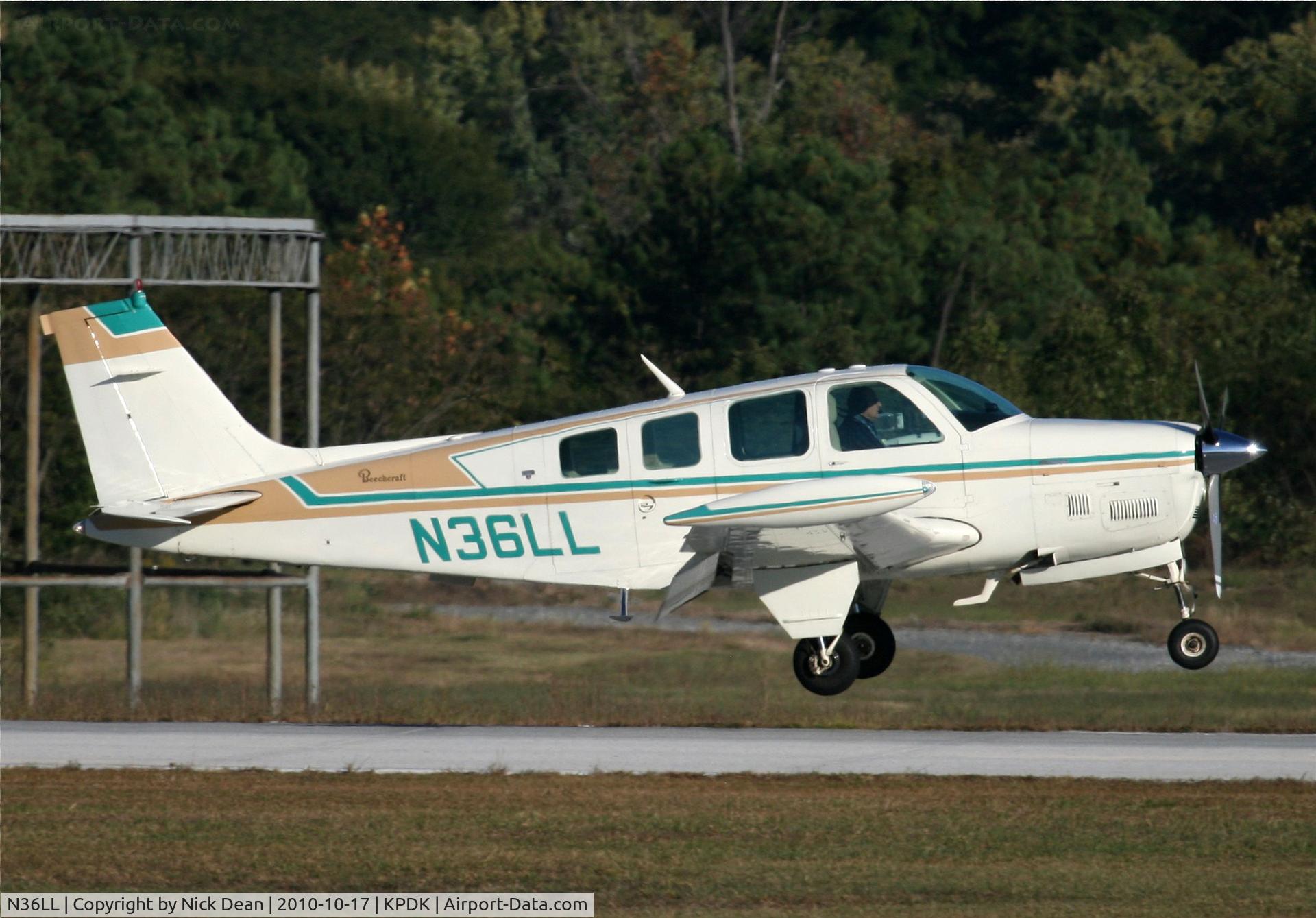 N36LL, 1980 Beech A36TC Bonanza 36 C/N EA-155, KPDK NBAA 2010