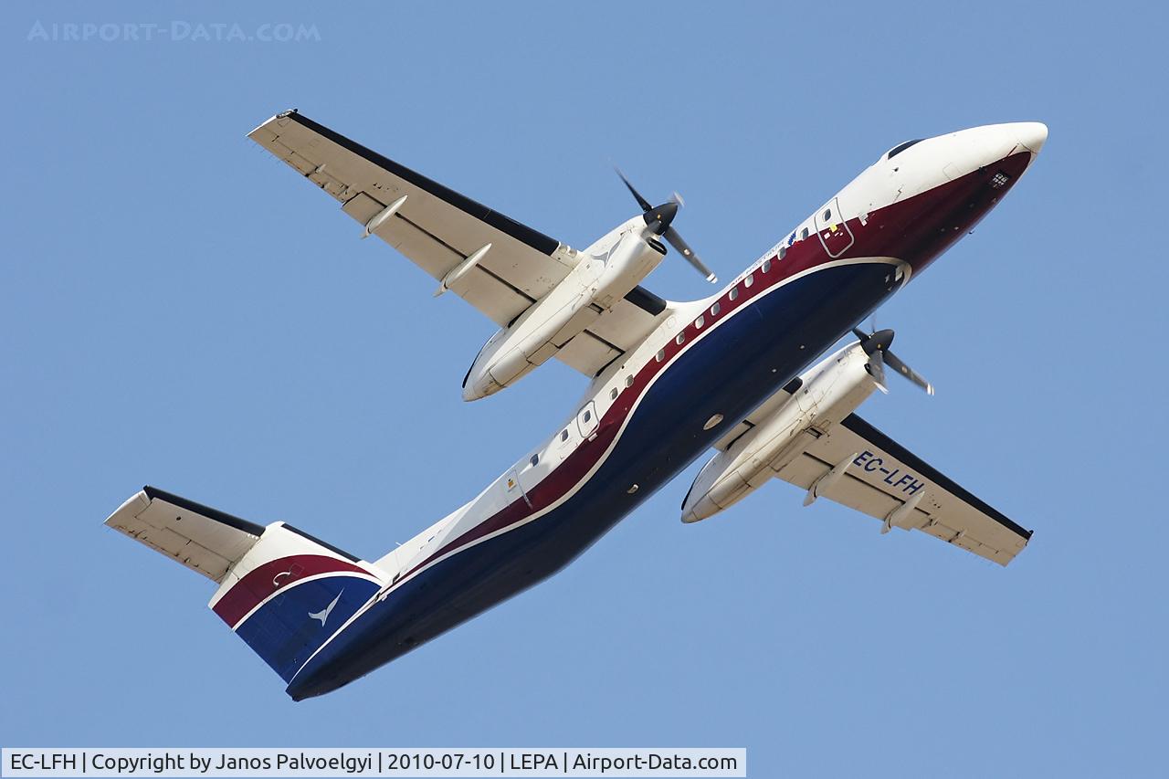 EC-LFH, 2002 De Havilland Canada DHC-8-315Q Dash 8 C/N 586, Air Nostrum (Iberia Regional) De Havilland Canada DHC-8315Q Dash 8take-off in PMI/LEPA