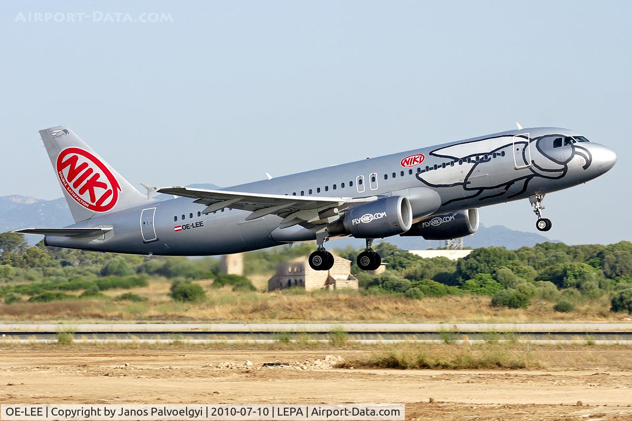 OE-LEE, 2006 Airbus A320-214 C/N 2749, Niki Airbus A320-214 take-off in PMI/LEPA