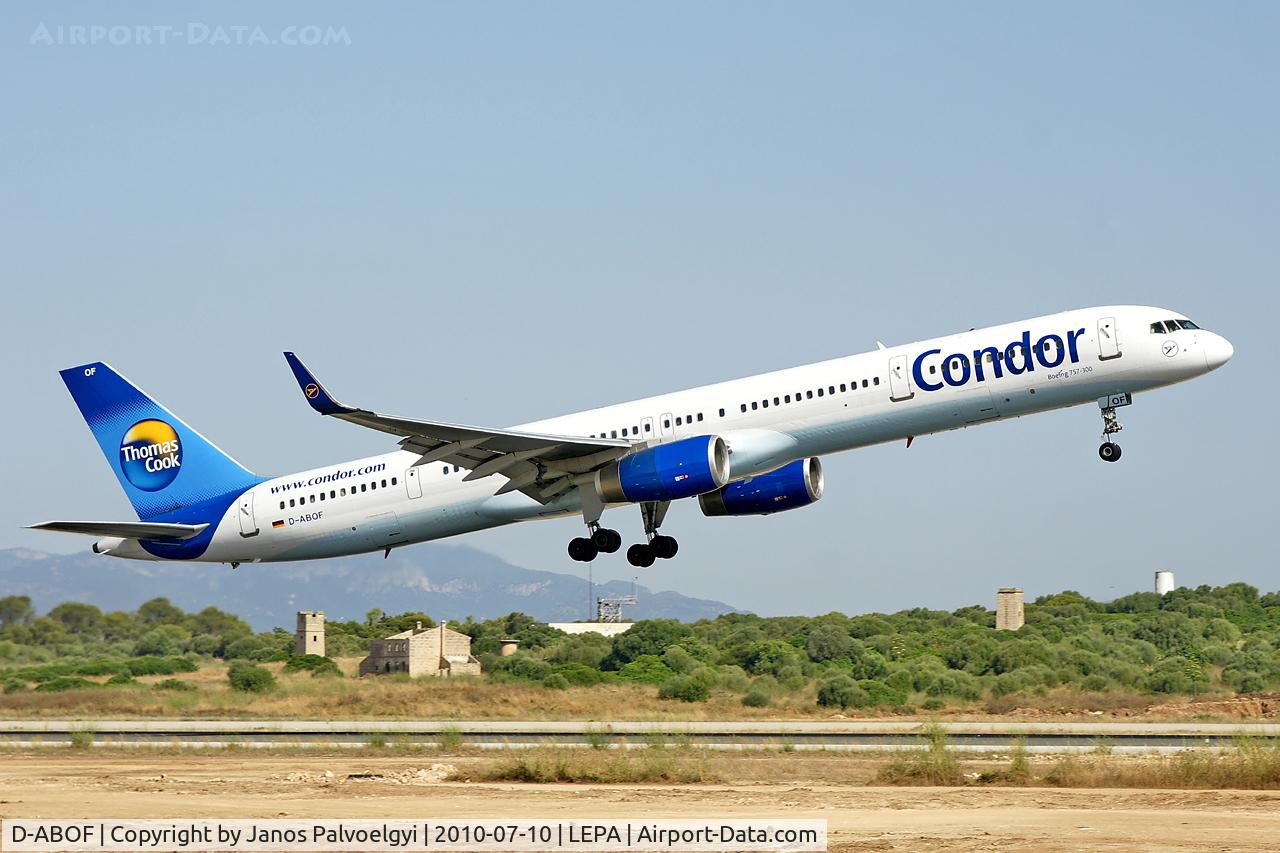 D-ABOF, 1999 Boeing 757-330 C/N 29013, Condor Boeing B757-330 take-off in PMI/LEPA