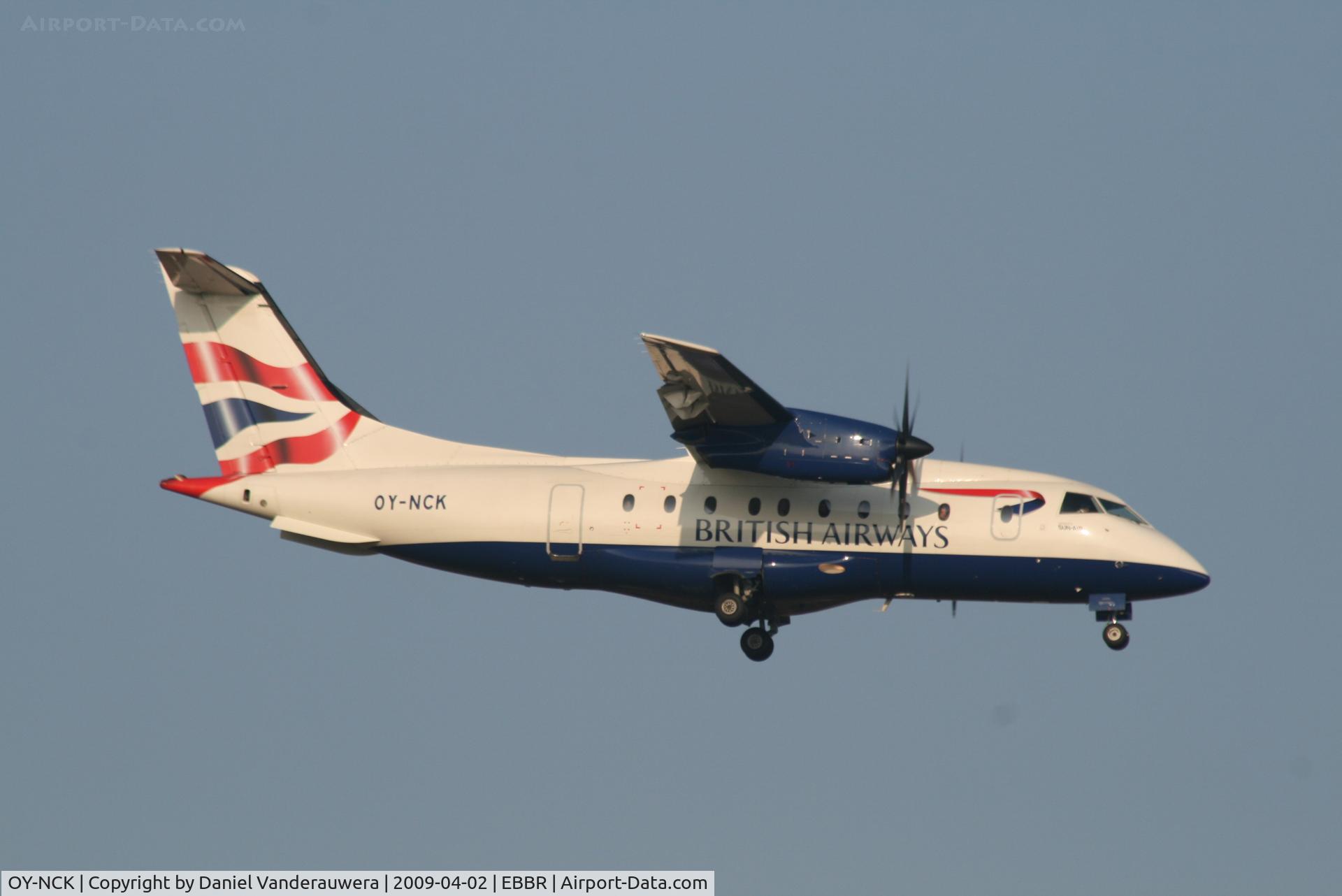 OY-NCK, 1995 Dornier 328-100 C/N 3061, Flight BA8221 is descending to RWY 02