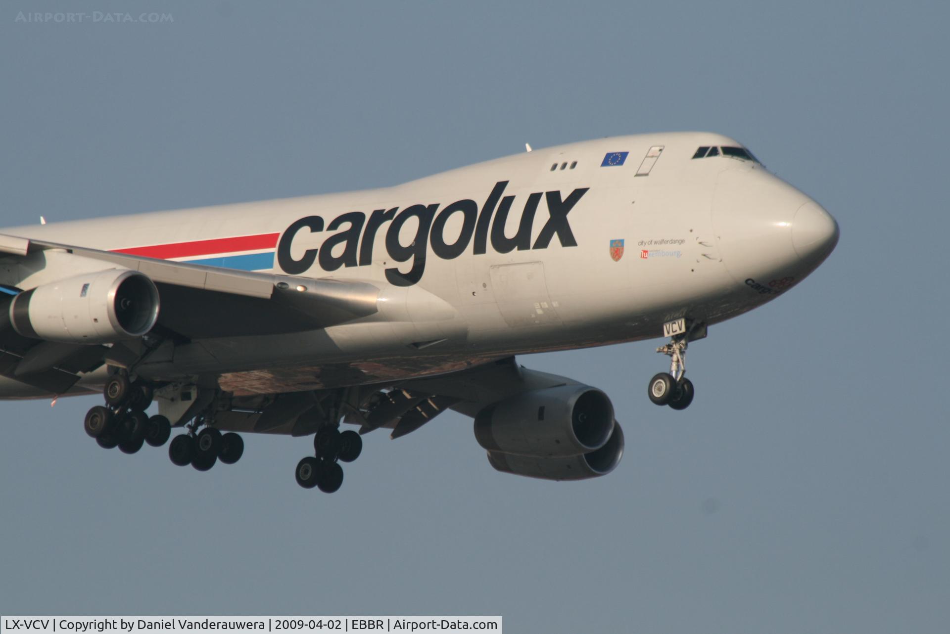 LX-VCV, 2005 Boeing 747-4R7F/SCD C/N 34235, Arrival to RWY 02