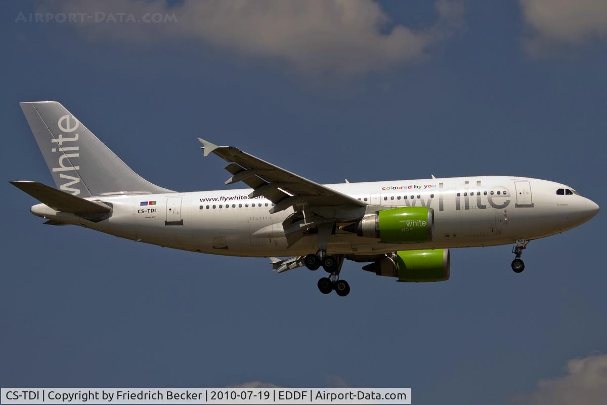 CS-TDI, 1991 Airbus A310-308 C/N 573, short final RW07R