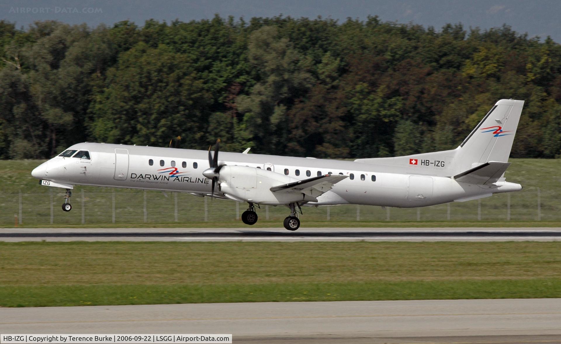 HB-IZG, 1995 Saab 2000 C/N 2000-010, Geneva
