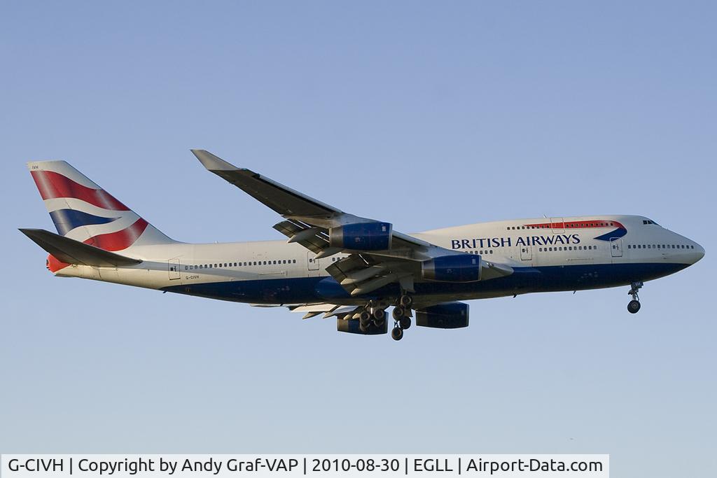G-CIVH, 1996 Boeing 747-436 C/N 25809, British Airways 747-400