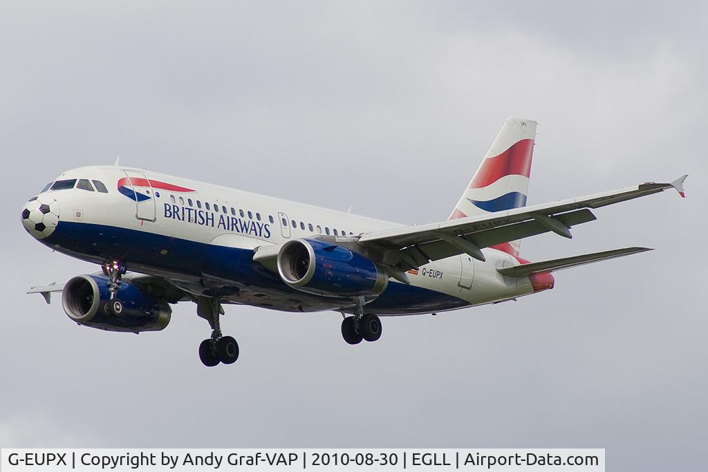G-EUPX, 2001 Airbus A319-131 C/N 1445, British Airways A319
