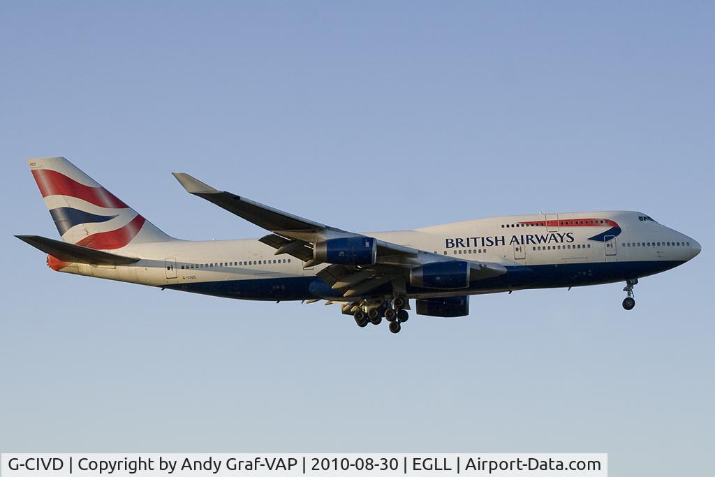 G-CIVD, 1994 Boeing 747-436 C/N 27349, British Airways 747-400