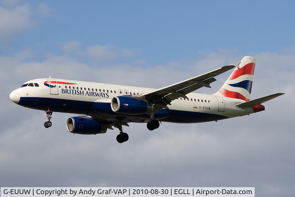 G-EUUW, 2008 Airbus A320-232 C/N 3499, British Airways A320