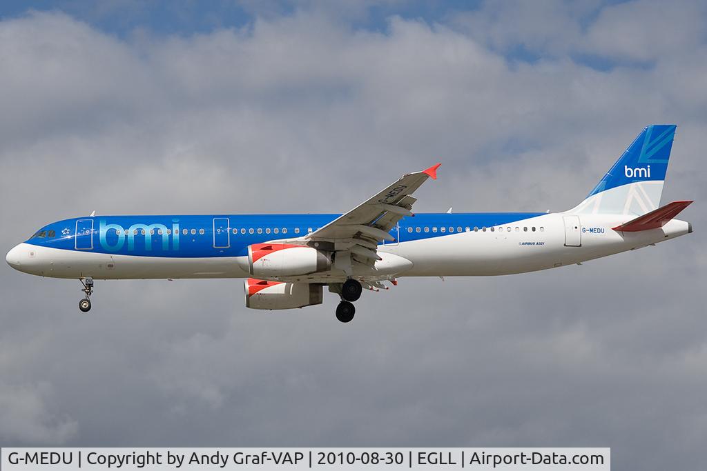 G-MEDU, 2009 Airbus A321-231 C/N 3926, BMI A321