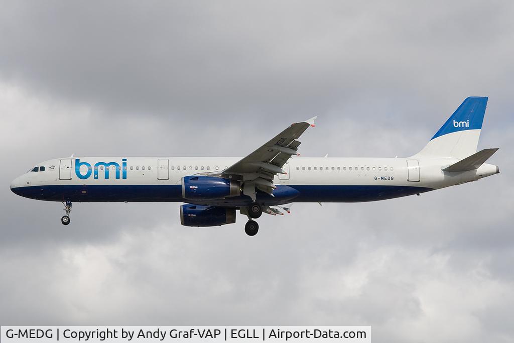 G-MEDG, 2002 Airbus A321-231 C/N 1711, BMI A321