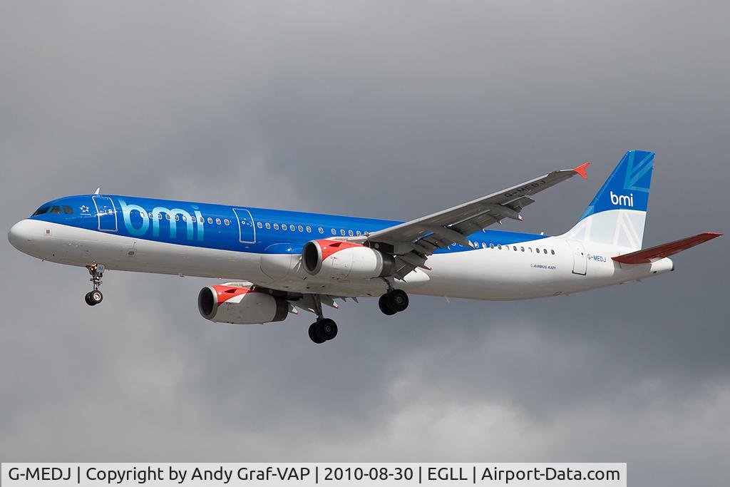 G-MEDJ, 2004 Airbus A321-231 C/N 2190, BMI A321