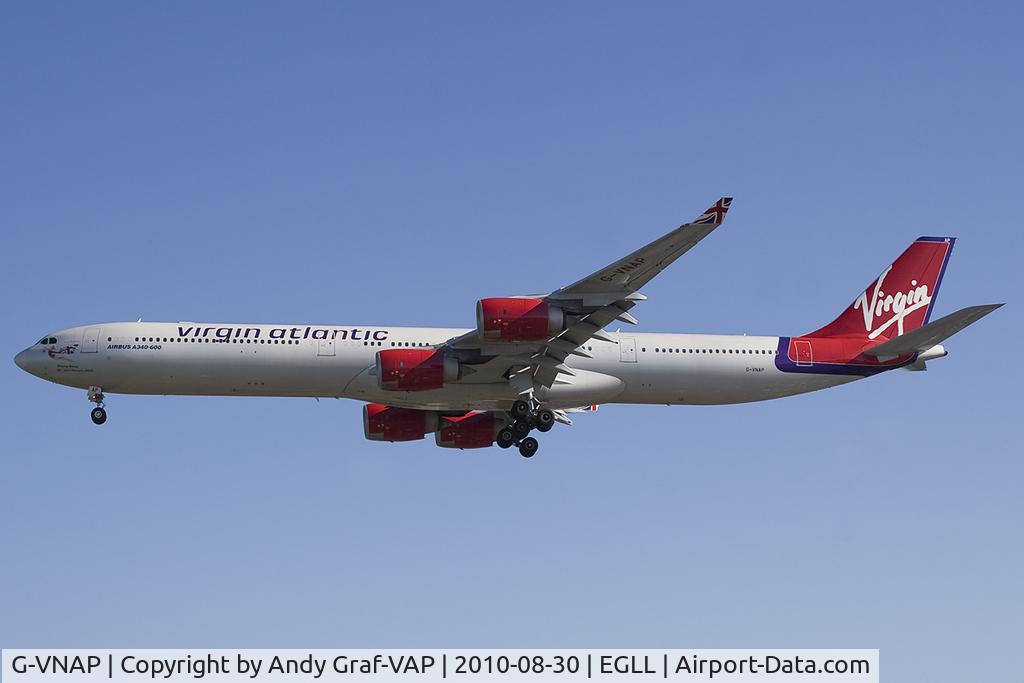 G-VNAP, 2005 Airbus A340-642 C/N 622, Virgin Atlantic A340-600
