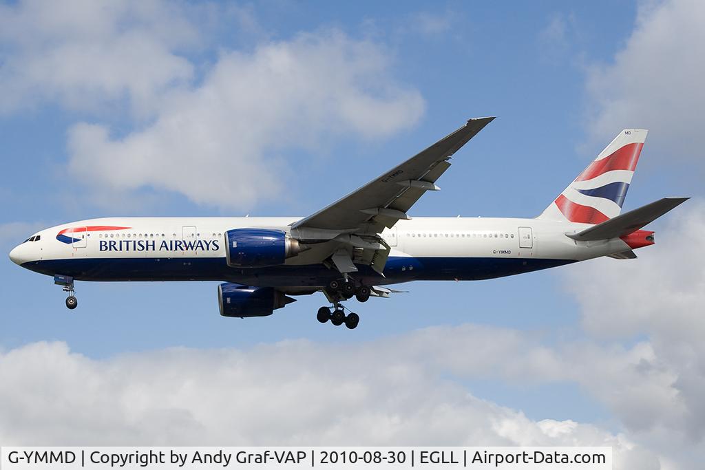 G-YMMD, 2000 Boeing 777-236 C/N 30305, British Airways 777-200