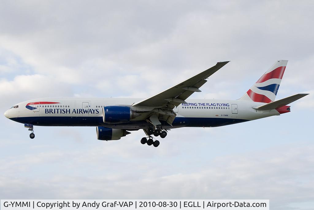 G-YMMI, 2000 Boeing 777-236 C/N 30310, British Airways 777-200