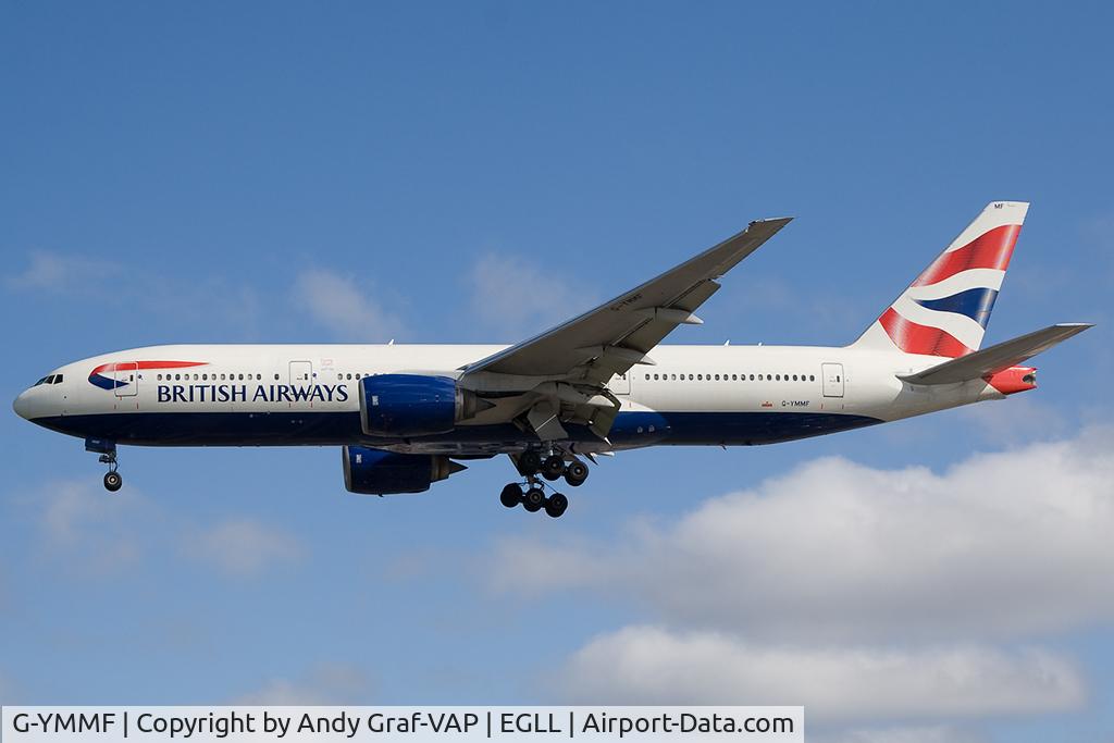 G-YMMF, 2000 Boeing 777-236 C/N 30307, British Airways 777-200