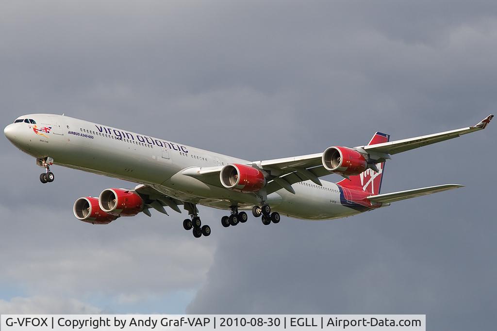G-VFOX, 2002 Airbus A340-642 C/N 449, Virgin Atlantic A340-600