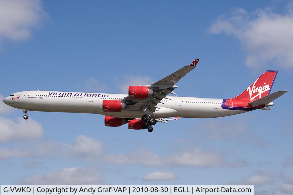 G-VWKD, 2005 Airbus A340-642 C/N 706, Virgin Atlantic A340-600
