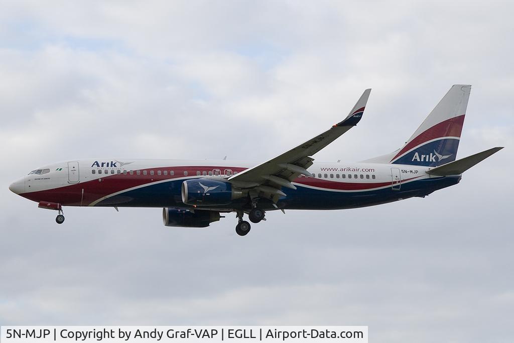 5N-MJP, 2009 Boeing 737-8JE C/N 38970, Arik Air 737-800