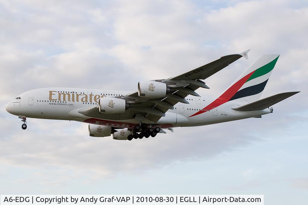 A6-EDG, 2009 Airbus A380-861 C/N 023, Emirates A380-800