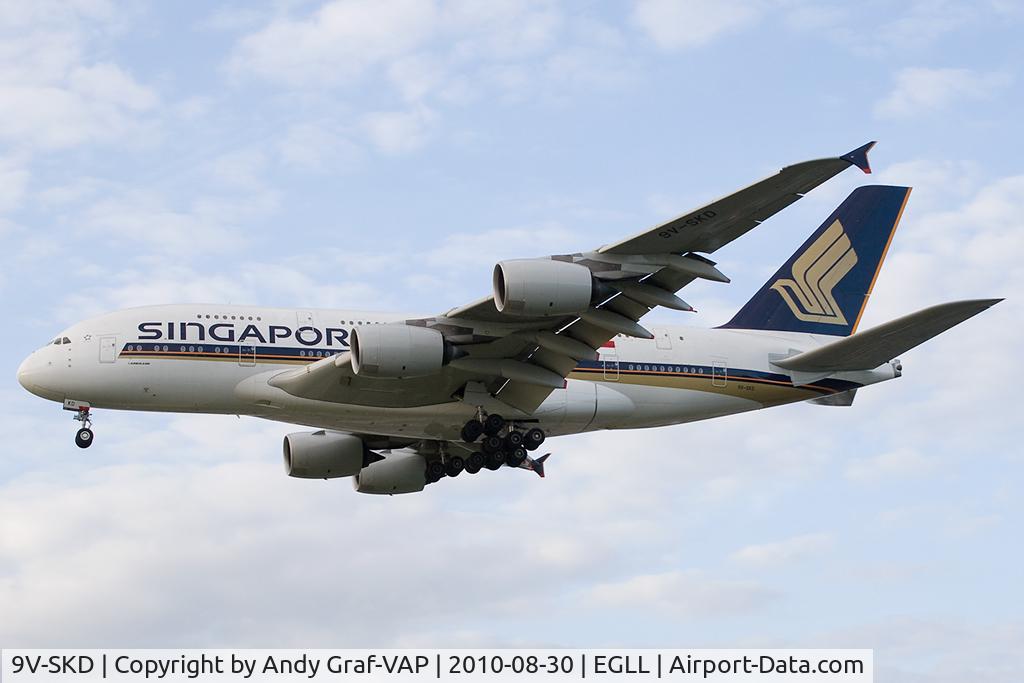 9V-SKD, 2008 Airbus A380-841 C/N 008, Singapore Airlines A380-800