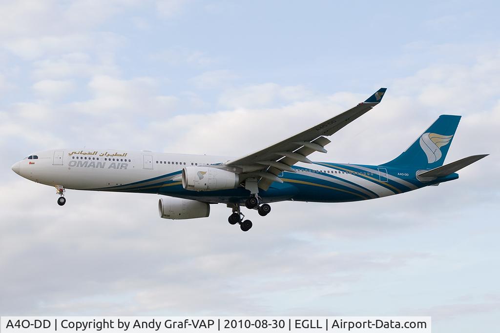 A4O-DD, 2009 Airbus A330-343X C/N 1063, Oman Air A330-300