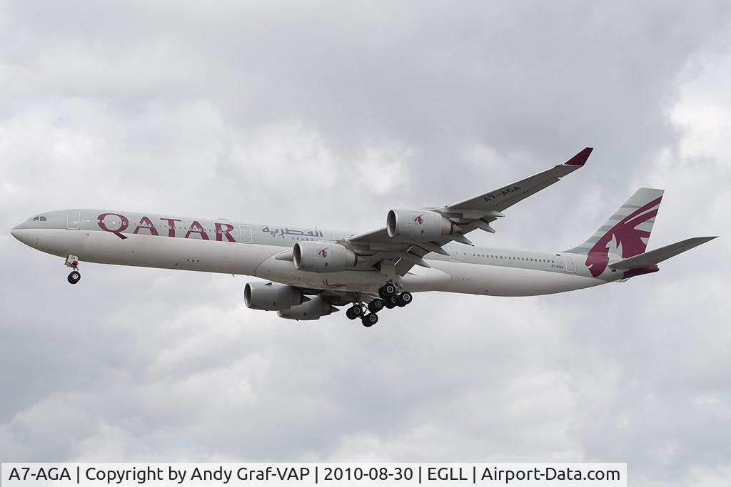 A7-AGA, 2006 Airbus A340-642 C/N 740, Qatar Airways A340-600