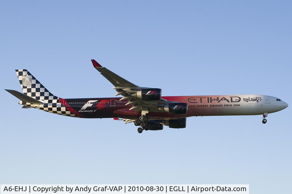 A6-EHJ, 2008 Airbus A340-642X C/N 933, Ethiad Airlines A340-600