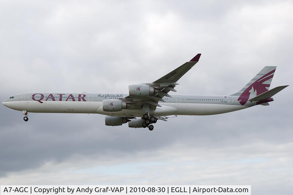 A7-AGC, 2006 Airbus A340-642 C/N 766, Qatar Airways A340-600
